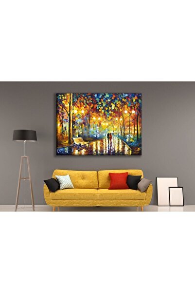 Genel Markalar Akşam Yürüyüşü Tek Parça Cotton Canvas Tablo HD Dijital Baskı ...