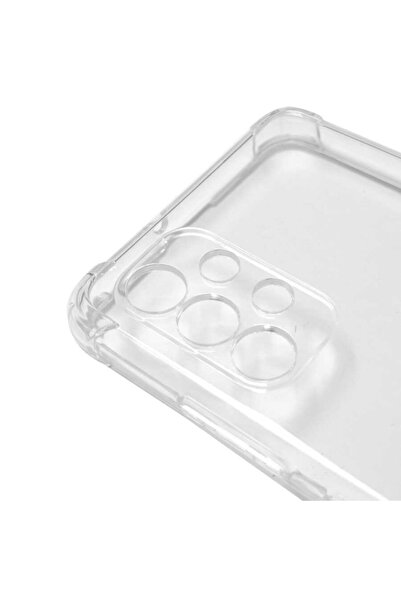 Samsung Galaxy A32 4g Kılıf Cupcase Kamera Korumalı Nitro Anti Shock Silikon Renksiz + Popsocket