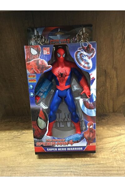 CAN OYUNCAK Oyuncak Spiderman Figür Örümcek Adam 25 Cm Figür Işıklı Sesli Scn