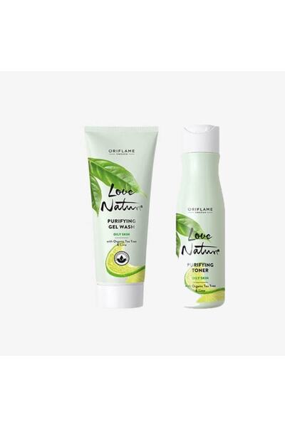 Oriflame جل غسول منقي من لوف نيتشر + تونيك منقي من لوف نيتشر 34841-34843