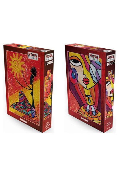 Nova Puzzle 2x1000 Piece Fancy Girl And African Woman Puzzle