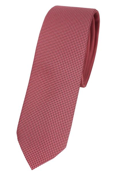 Varetta Men's Cherry Blossom Dobby Eyelet Patterned Narrow Tie