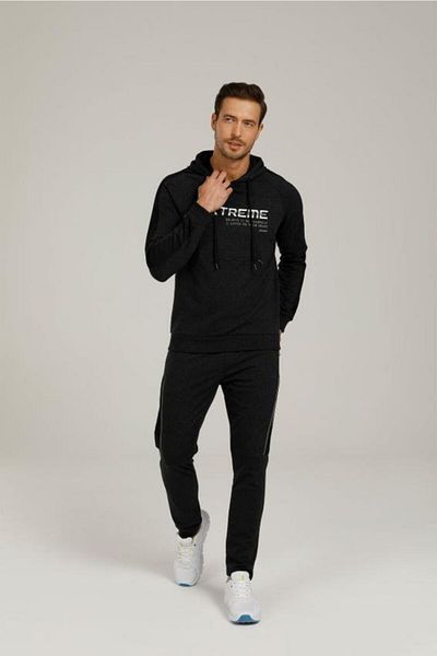 Kinetix Sn577 Harry Zip Detail Sl Black Hanorac pentru bărbați