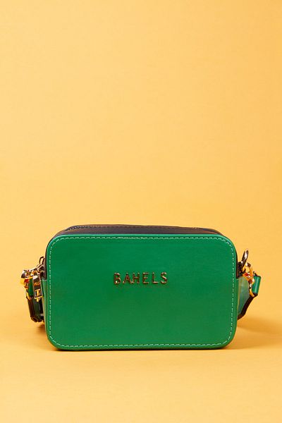 BAHELS Women's Green Special Design Two Compartment Box Shoulder Bag