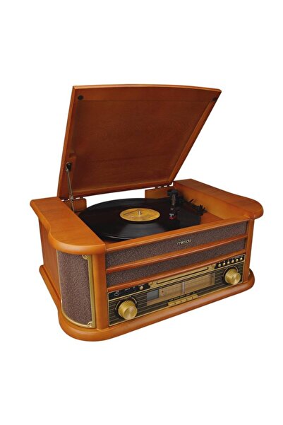 Mikado Nostalgia MN-P325 DÖNENCE Pikap Ahşap 2X5W Stereo Spk MP3 Çalar USB-Radyo-CD-Kaset -BT Müzik