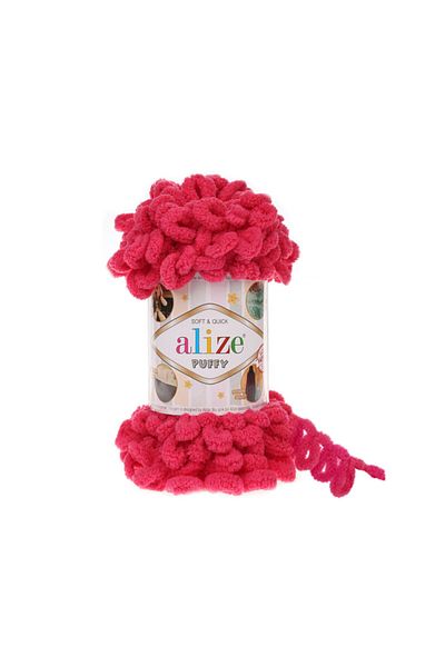 Alize Puffy 5 Pieces Finger Knitting Yarn Κωδικός χρώματος: φούξια-149- 100 Gr Πλεξούδα με βελονάκι και χωρίς σουβλάκια
