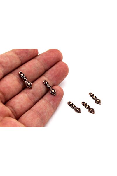 yfhobi 12 Adet - 6x17 Mm Baklava Desenli, Metal Uç, Sallantı, Takı Malzemesi,...