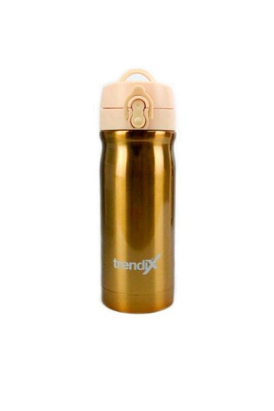 Trendix 350 ml Pastel Orange Steel Thermos Water Bottle
