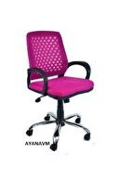 AYANAVM Çalışma Sandalyesi Pembe Petek Fileli Şef Ofis Çalışma Koltuğu,bilgisayar Koltuğu