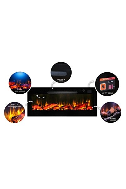 Genel Markalar Zdt 130 Elektrikli Plazma Şömine