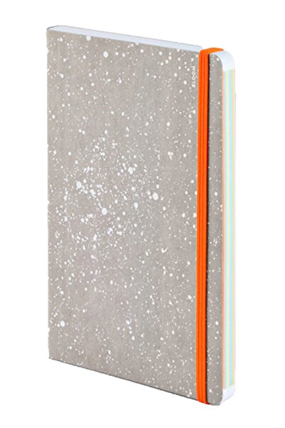 NUUNA دفتر ملاحظات A5 منقط ملون 120 جرام نباتي منقط بلوم 160 ورقة