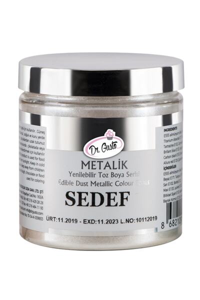 lisapastacılık Dr.gusto Yenilebilir Metalik Toz Boya 50gr - Sedef