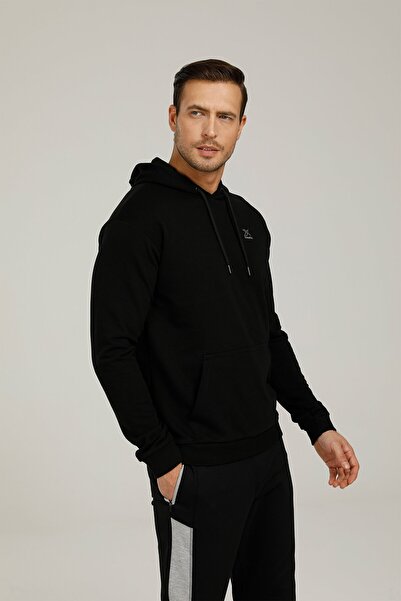 Kinetix Sn88 Basıc Hoodıe 1pr Siyah Erkek Sweatshirt