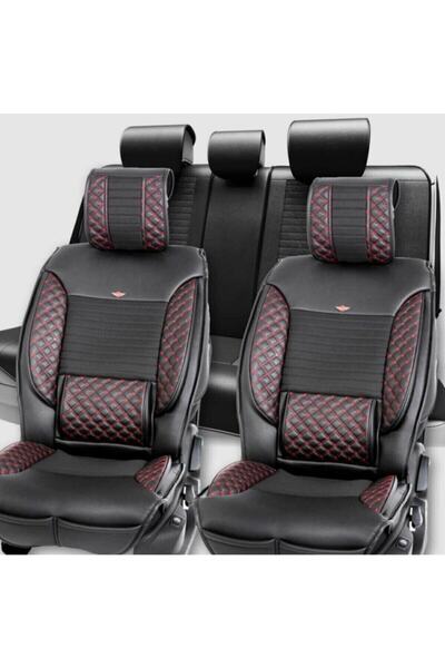 MİNİCİM غطاء مقعد سيارة فاخر من الجلد متوافق مع فولكس فاجن باسات B5 لتقويم ال...