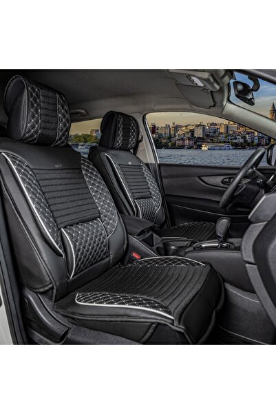 EliteWorldShop غطاء مقعد سيارة من الجلد الفاخر من تويوتا كورولا لتقويم العظام...