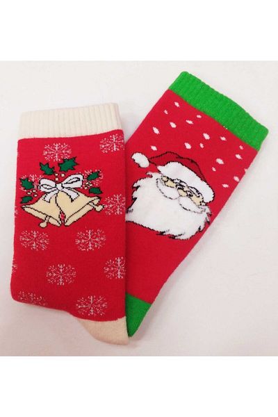 Dündar Unisex 2-Piece New Year's Concept Seamless Scented Towel Socks