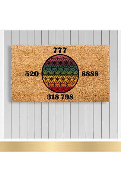 Paspashello , Design Koko Kapı Önü Paspas / Pvc Taban / Model; Renkli Yaşam Ç...