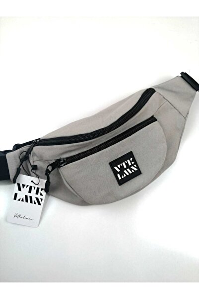 Vatkalimon Geantă de umăr și talie de culoare gri unisex