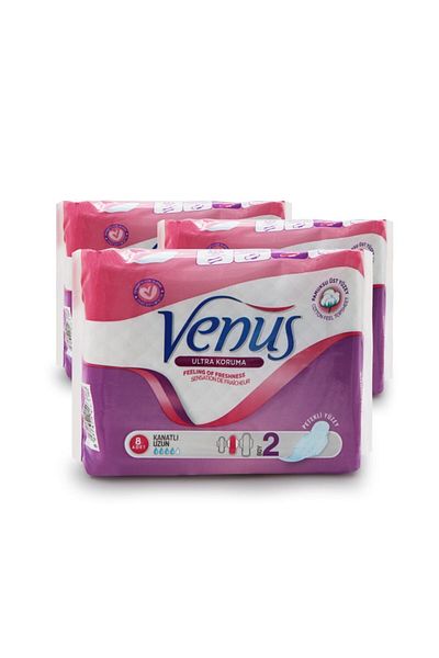 Venüs VENUS HYGIENEY PAD LONG 24 PIECES (3 PACK)