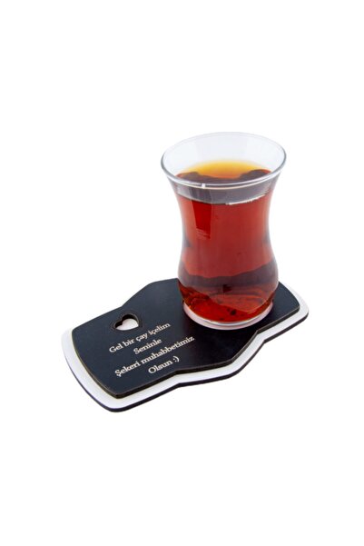 Bestah Ajans Ahşap Sözlü Çay Altlığı