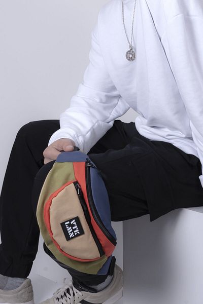 Vatkalimon Unisex Colorful Shoulder and Waist Bag