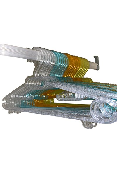 Vip Home Concept Umeraș de cristal Umeraș transparent Dimensiune mare 12 bucăți