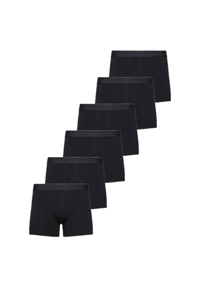 NACAR STORE Erkek Boxer Pamuklu Likralı 6'lı Paket