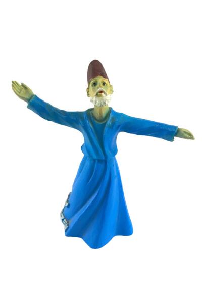 ArtemisDükkan Mavi Semazen Dekoratif Biblo 10 Cm