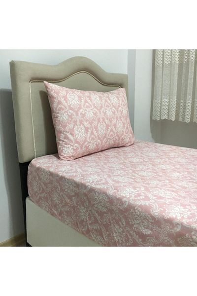 Süper's King Size Ranforce Elastic Sheet Set Powder 180x200