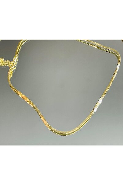 Wind Silver 925 Ayar Gümüş Gold Zincir
