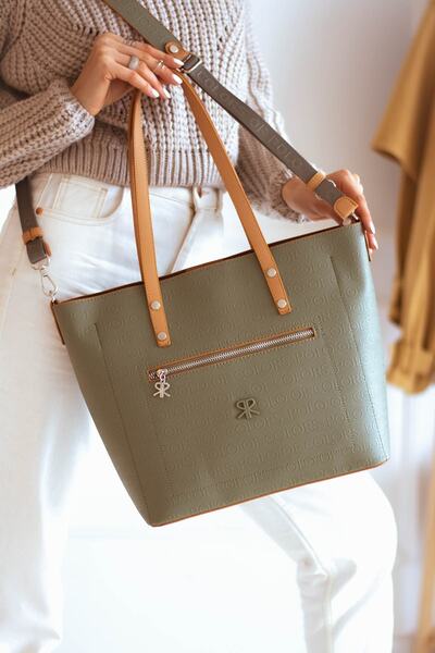 ImPolo حقيبة كتف بولو أوف كولورز أنيقة واسعة الحجم بطول 28 سم وعرض 41 سم