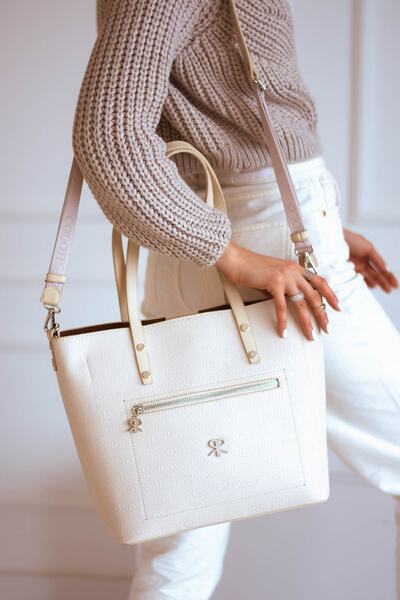 ImPolo حقيبة كتف بولو أوف كولورز أنيقة واسعة الحجم بطول 28 سم وعرض 41 سم