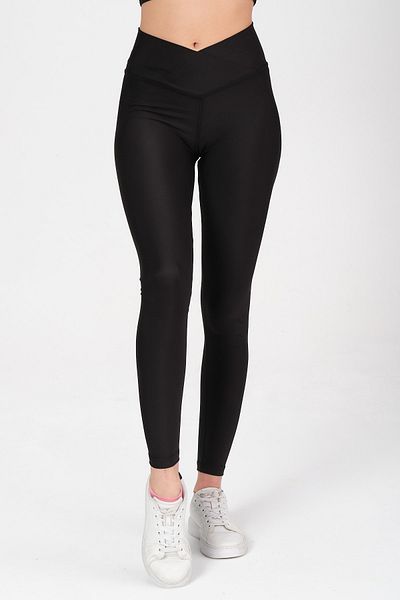 Mascarano Black High Waist Recovery Sports Leggings with Push-up Feature