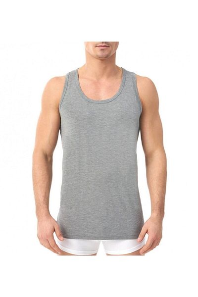 A&K ZÜMRA Men's Strappy Undershirt Cotton Gray Single Pack