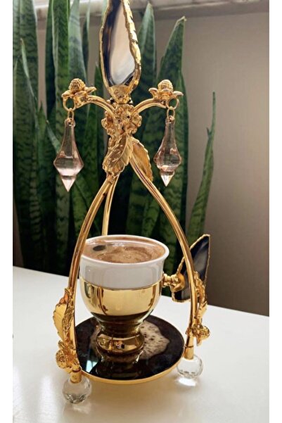 Angel Tasarım Doğaltaş Damat Kahve Seti