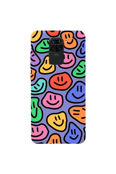 WANNA PROTECT حافظة هاتف Xiaomi Redmi Note 9 بلون أرجواني بنمط سيليكون بنمط م...