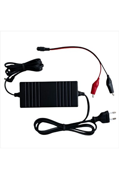 Bvs Elektronik 12 Volt Akülü Araba Akü Şarj Cihazı Adaptörü Maşalı - Otomatik Kesicili 12v 3.5a Akü Şarz