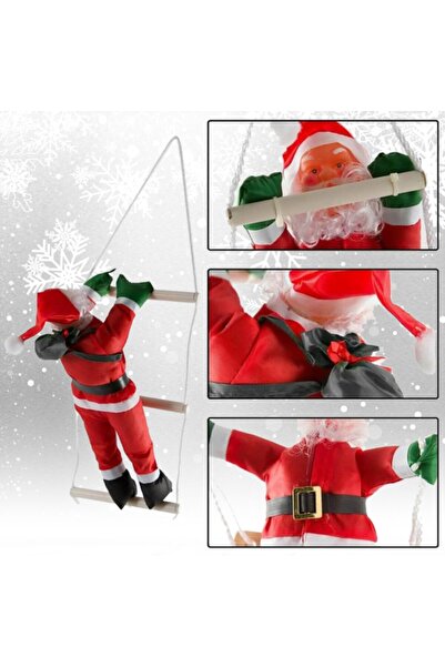 Genel Markalar Merdivene Tırmanan Noel Baba - 57 cm