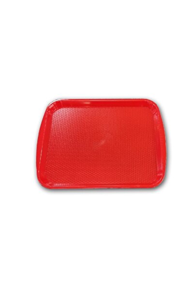 Gül Plastic Serving Tray 27X36 Red 5 Liters
