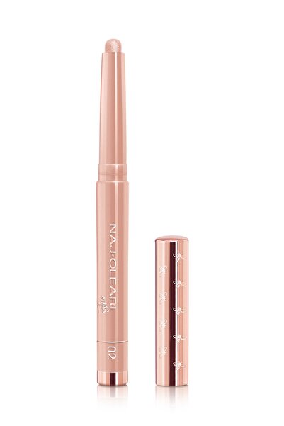 NAJ OLEARI Absolute Stay Eyeshadow Metallic Pink Kalıcı Pembe Stick Göz Farı