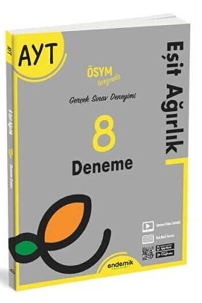 Endemik Yayınları Yks Ayt Eşit Ağırlık 8'li Deneme Sınavı