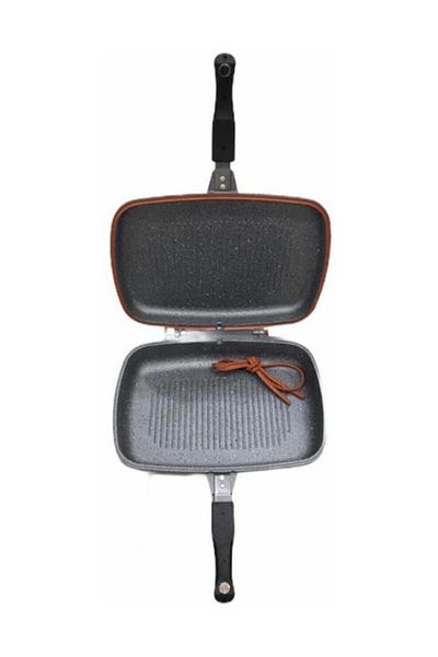 FMS Granite Double Sided Fish And Grill Pan 36 Cm Gray