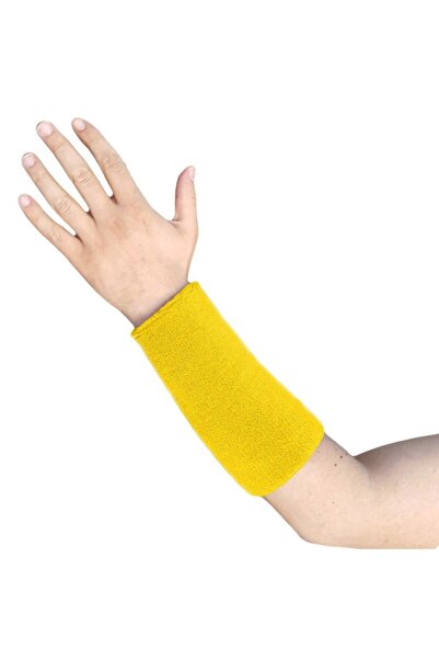 By Leon 1982 منشفة كرة السلة الصفراء - سوار يد طويل