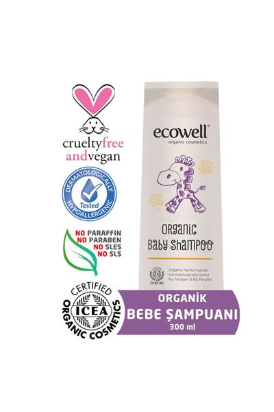 Ecowell Organik Bebe Şampuanı 300 Ml