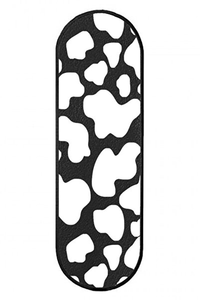 Spoyi Milky Inek Tasarımlı Siyah S-grip (telefon Standı)