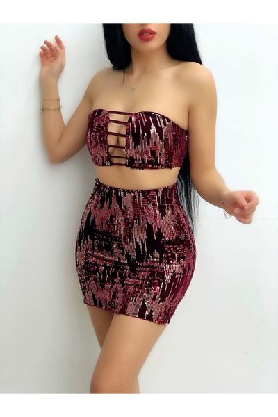 MAYHOŞ BUTİK Women's Sequin Suit is Original Image