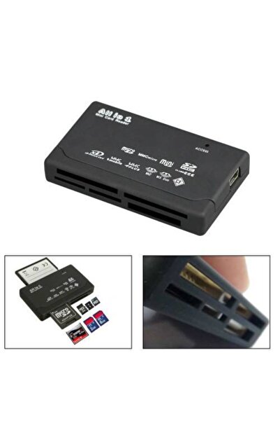 Platoon Çoklu Kart Okuyucu ALL in 1 CF Micro Sd SD Mİni Sd SD HC Card Rea