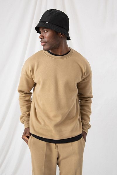 gothamvibes Ανδρικό φούτερ Vibe Oversize Beige