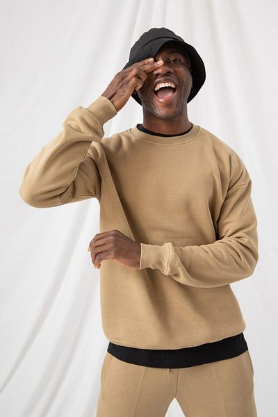 gothamvibes Ανδρικό φούτερ Vibe Oversize Beige