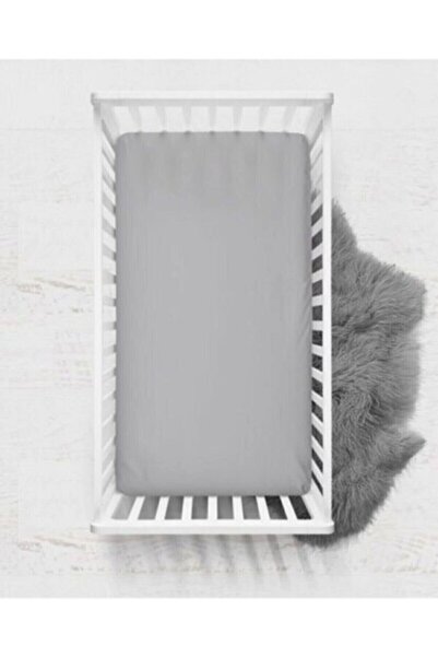MOTHERCARE Bebek Çarşafı Lastikli 70x140 Cm Gri Düz